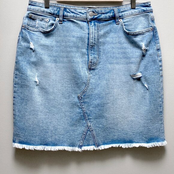 Joe Fresh Dresses & Skirts - Joe Fresh Distressed Denim Mini Skirt